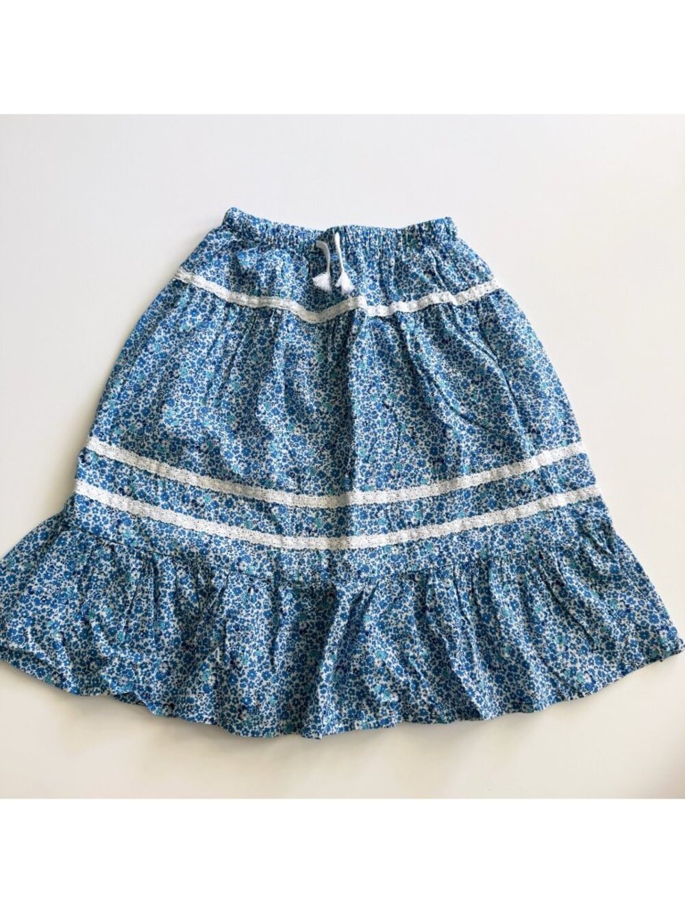 Mini Boden Girl Interest Lace Maxi Skirt size 7-8 years EUC